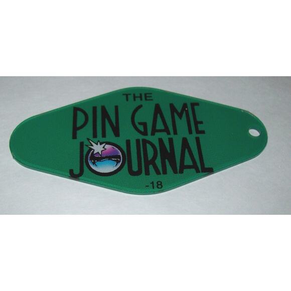 High Roller Casino Pinball Machine Keychain Plastic Promo Pin Game Journal - Picture 1 of 1